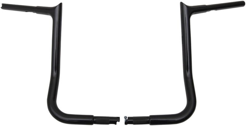 FAT Baggers INC. 1-1/4" EZ Install Pointed Top Handlebar - Black, Gloss - 905014-B