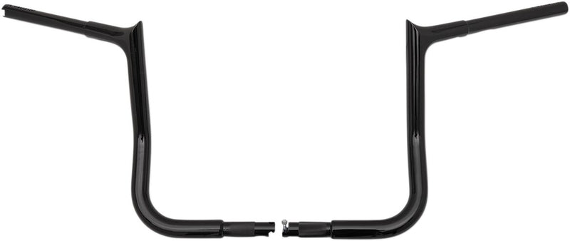 FAT Baggers INC. 1-1/4" EZ Install Pointed Top Handlebar - Black, Gloss - 905014-B