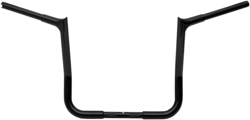 FAT Baggers INC. 1-1/4" EZ Install Pointed Top Handlebar - Black, Gloss - 905014-B