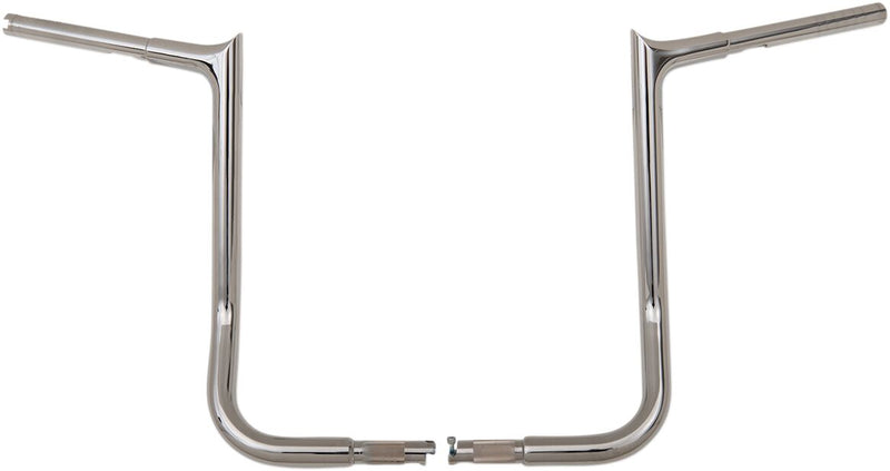 FAT Baggers INC. 1-1/4" EZ Install Pointed Top Handlebar - Chrome - 905016