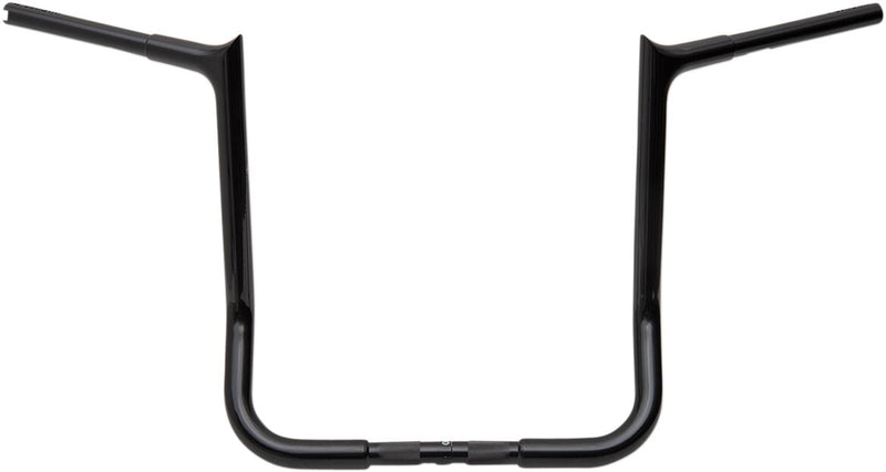 FAT Baggers INC. 1-1/4" EZ Install Pointed Top Handlebar - Black, Gloss - 905016-B