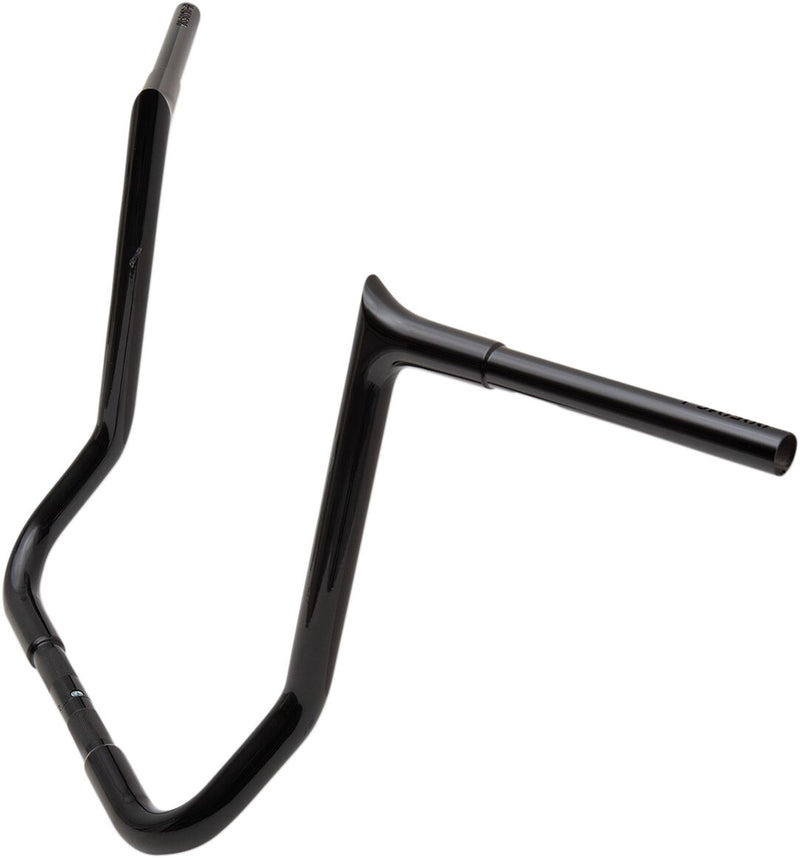 FAT Baggers INC. 1-1/4" EZ Install Pointed Top Handlebar - Black, Gloss - 905016-B