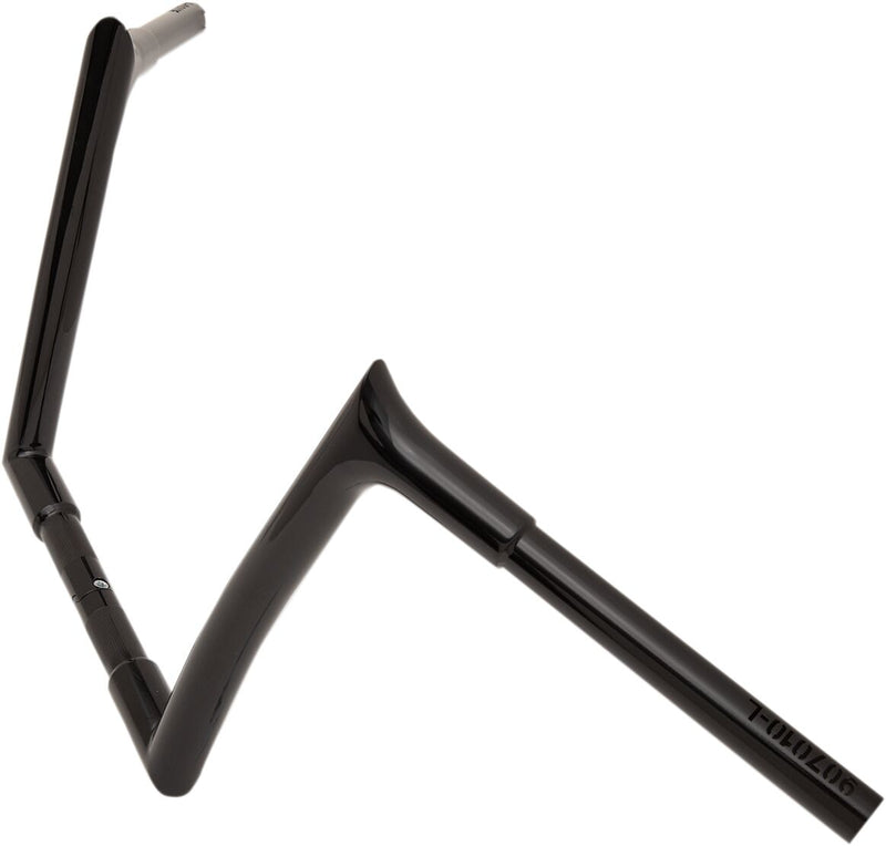 FAT Baggers INC. 1-1/4" EZ Install Pointed Top Handlebar - Black, Gloss - 907010-B