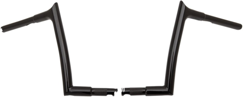 FAT Baggers INC. 1-1/4" EZ Install Pointed Top Handlebar - Black, Gloss - 907010-B