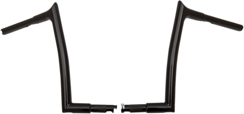 FAT Baggers INC. 1-1/4" EZ Install Pointed Top Handlebar - Black, Gloss - 907012-B