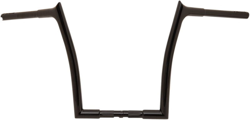 FAT Baggers INC. 1-1/4" EZ Install Pointed Top Handlebar - Black, Gloss - 907014-B