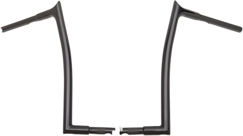 FAT Baggers INC. 1-1/4" EZ Install Pointed Top Handlebar - Black, Gloss - 907016-B