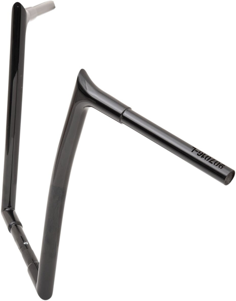 FAT Baggers INC. 1-1/4" EZ Install Pointed Top Handlebar - Black, Gloss - 907016-B