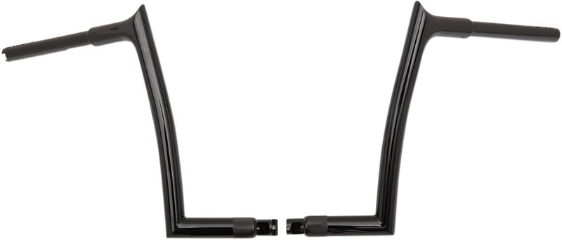FAT Baggers INC. 1-1/4" EZ Install Pointed Top Handlebar - Black, Gloss - 906012-B