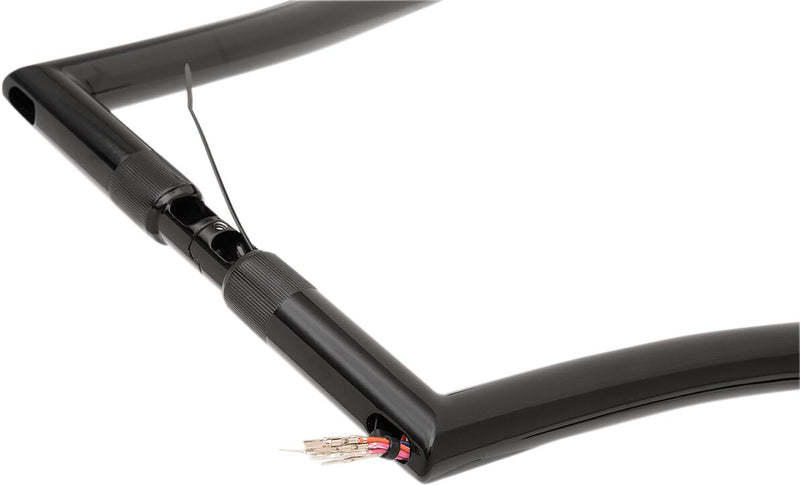 FAT Baggers INC. 1-1/4" EZ Install Pointed Top Handlebar - Black, Gloss - 906012-B