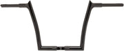 FAT Baggers INC. 1-1/4" EZ Install Pointed Top Handlebar - Black, Gloss - 906012-B