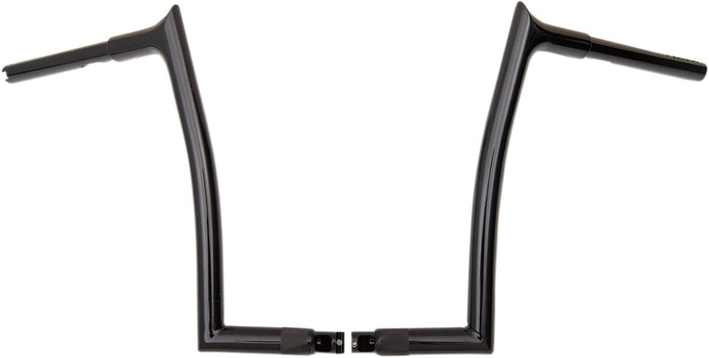 FAT Baggers INC. 1-1/4" EZ Install Pointed Top Handlebar - Black, Gloss - 906014-B