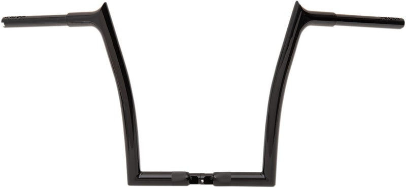 FAT Baggers INC. 1-1/4" EZ Install Pointed Top Handlebar - Black, Gloss - 906014-B