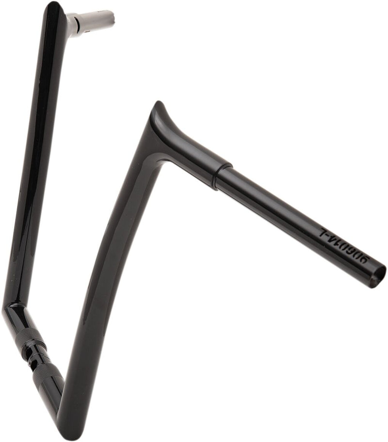 FAT Baggers INC. 1-1/4" EZ Install Pointed Top Handlebar - Black, Gloss - 906014-B