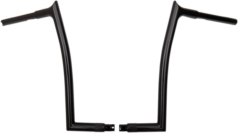 FAT Baggers INC. 1-1/4" EZ Install Pointed Top Handlebar - Black, Gloss - 906016-B