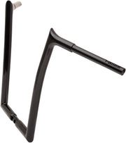 FAT Baggers INC. 1-1/4" EZ Install Pointed Top Handlebar - Black, Gloss - 906016-B
