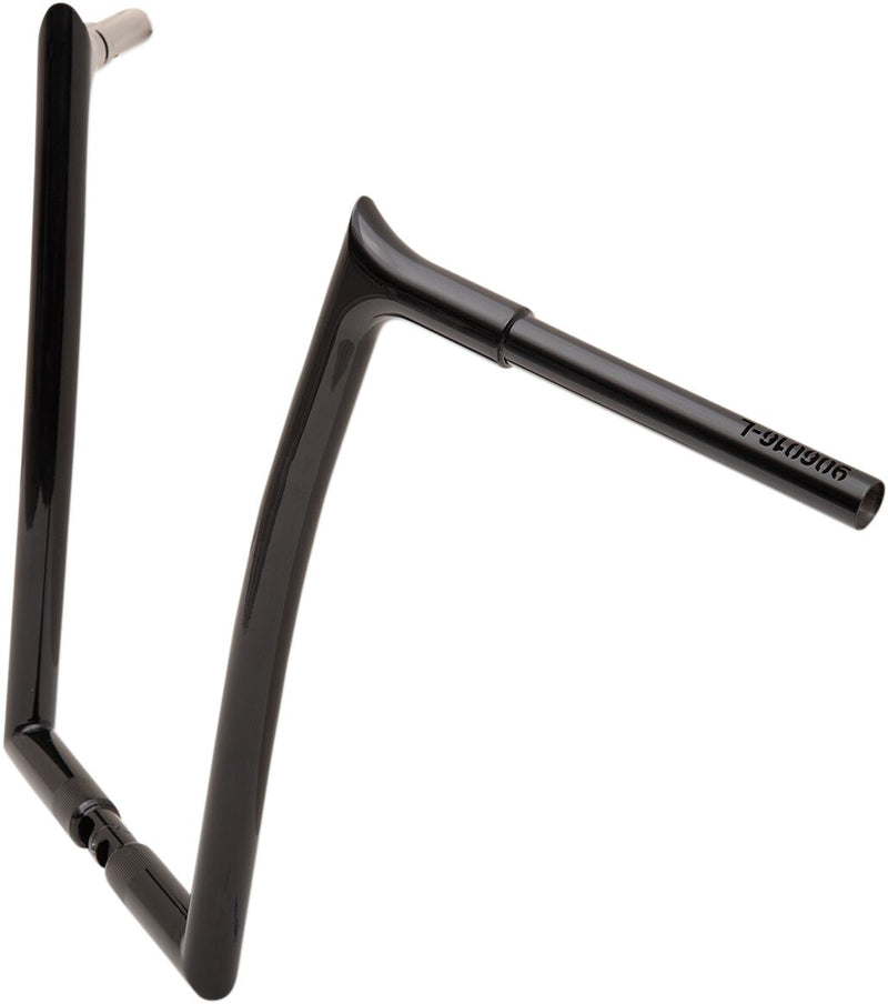 FAT Baggers INC. 1-1/4" EZ Install Pointed Top Handlebar - Black, Gloss - 906016-B