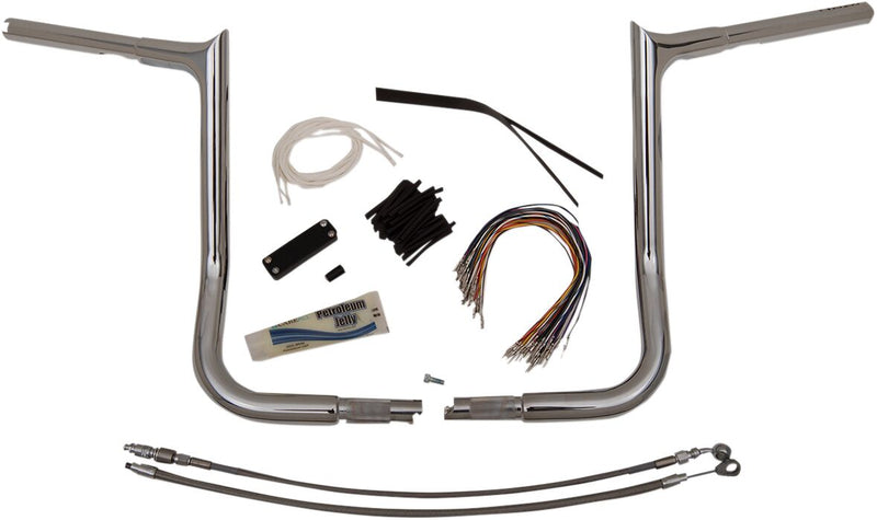 FAT Baggers INC. 1-1/4" EZ Install Pointed Top Handlebar Kit - Chrome - 909114