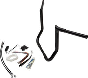 FAT Baggers INC. 1-1/4" EZ Install Pointed Top Handlebar Kit - Black - 909114-B
