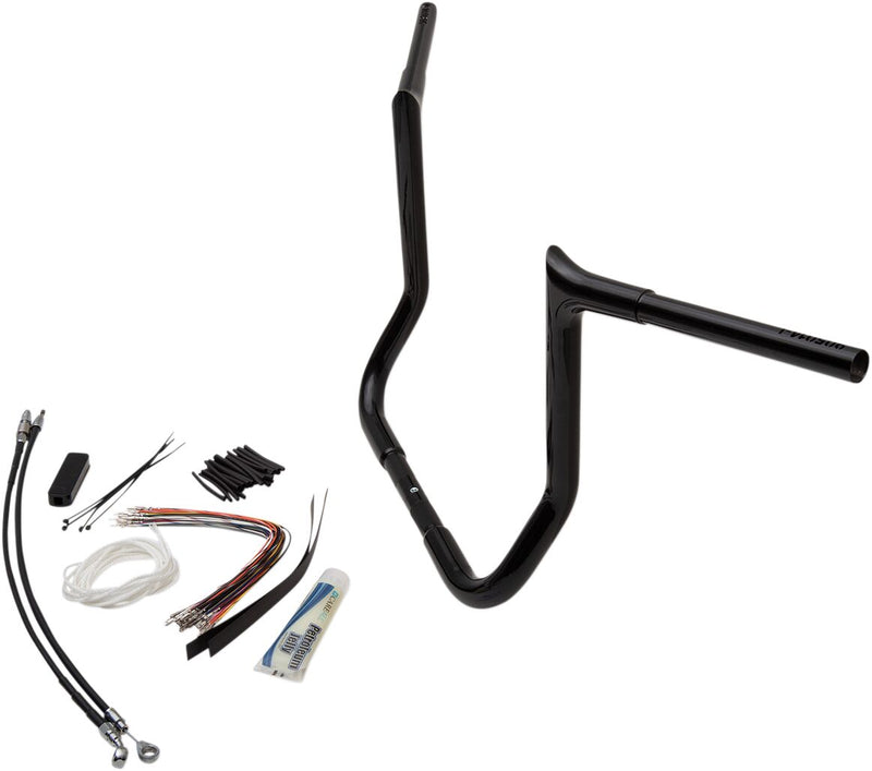 FAT Baggers INC. 1-1/4" EZ Install Pointed Top Handlebar Kit - Black - 909114-B