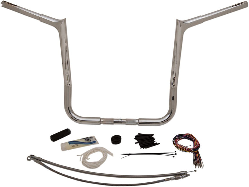 FAT Baggers INC. 1-1/4" EZ Install Pointed Top Handlebar Kit - Chrome - 909116