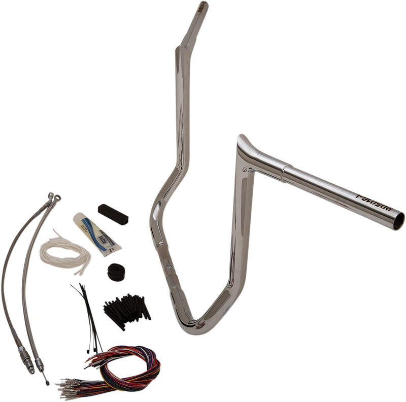 FAT Baggers INC. 1-1/4" EZ Install Pointed Top Handlebar Kit - Chrome - 909116