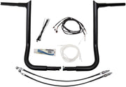 FAT Baggers INC. 1-1/4" EZ Install Pointed Top Handlebar Kit - Black - 909216-B
