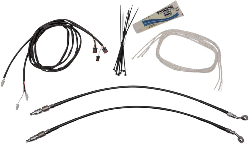 FAT Baggers INC. 1-1/4" EZ Install Pointed Top Handlebar Kit - Black - 909216-B