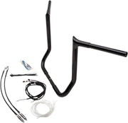 FAT Baggers INC. 1-1/4" EZ Install Pointed Top Handlebar Kit - Black - 909216-B