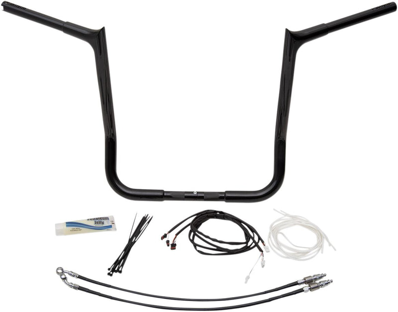 FAT Baggers INC. 1-1/4" EZ Install Pointed Top Handlebar Kit - Black - 909216-B