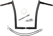 FAT Baggers INC. 1-1/4" EZ Install Pointed Top Handlebar Kit - Black - 909316-B