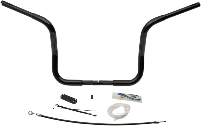 FAT Baggers INC. 1-1/4" EZ Install Round Top Handlebar Kit - Black - 909412-B