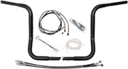 FAT Baggers INC. 1-1/4" EZ Install Round Top Handlebar Kit - Black - 909514-B
