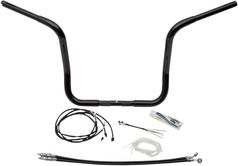 FAT Baggers INC. 1-1/4" EZ Install Round Top Handlebar Kit - Black - 909514-B