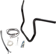 FAT Baggers INC. 1-1/4" EZ Install Round Top Handlebar Kit - Black - 909514-B