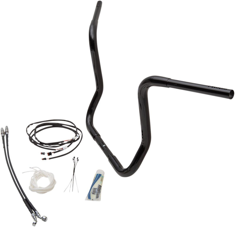 FAT Baggers INC. 1-1/4" EZ Install Round Top Handlebar Kit - Black - 909514-B