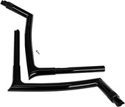 FAT Baggers INC. 1-1/4" EZ Install Pointed Top Handlebar - Black, Gloss - 908010-B