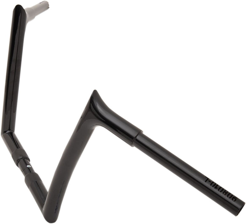 FAT Baggers INC. 1-1/4" EZ Install Pointed Top Handlebar - Black, Gloss - 908010-B