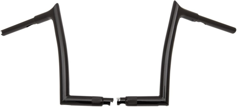 FAT Baggers INC. 1-1/4" EZ Install Pointed Top Handlebar - Black, Gloss - 908012-B
