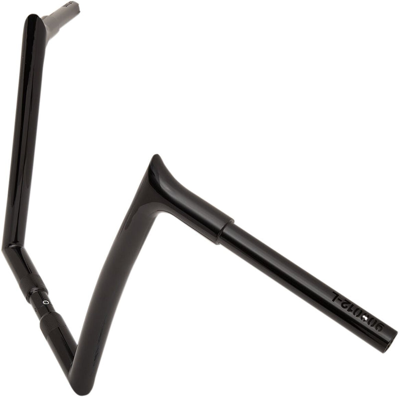 FAT Baggers INC. 1-1/4" EZ Install Pointed Top Handlebar - Black, Gloss - 908012-B