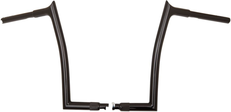 FAT Baggers INC. 1-1/4" EZ Install Pointed Top Handlebar - Black, Gloss - 908014-B