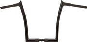 FAT Baggers INC. 1-1/4" EZ Install Pointed Top Handlebar - Black, Gloss - 908014-B