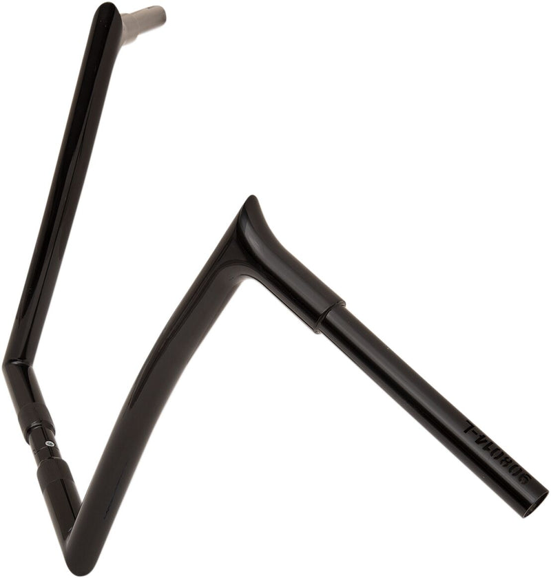 FAT Baggers INC. 1-1/4" EZ Install Pointed Top Handlebar - Black, Gloss - 908014-B