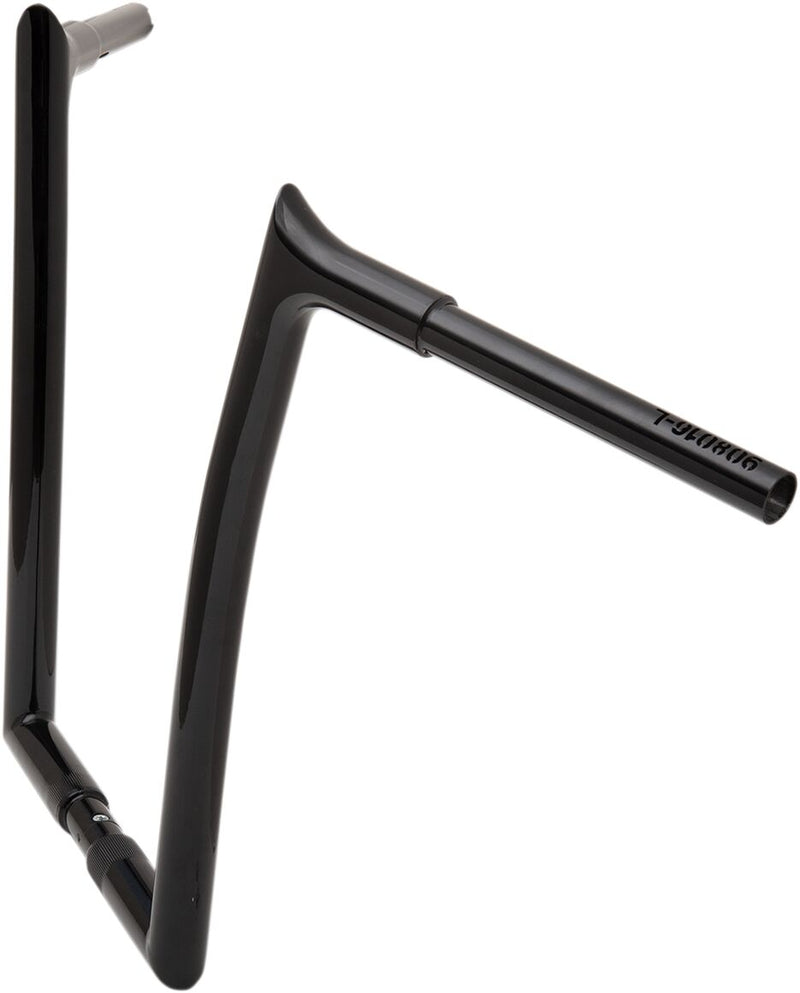 FAT Baggers INC. 1-1/4" EZ Install Pointed Top Handlebar - Black, Gloss - 908016-B