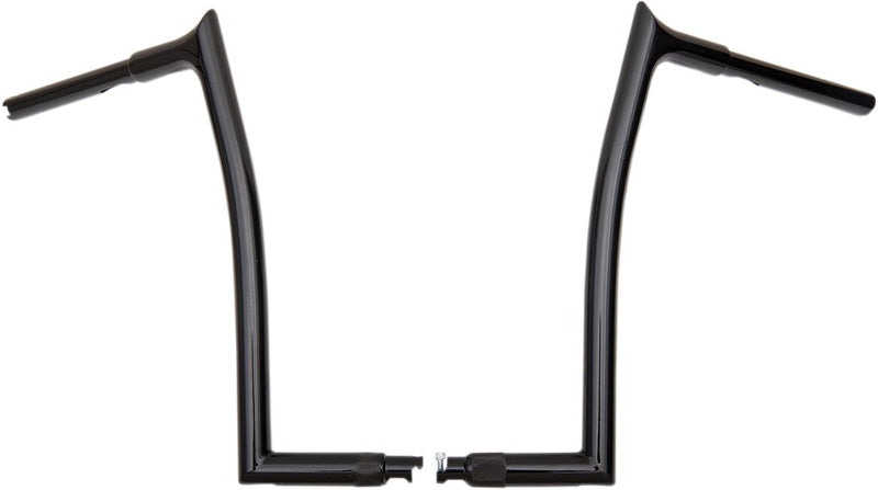 FAT Baggers INC. 1-1/4" EZ Install Pointed Top Handlebar - Black, Gloss - 908016-B