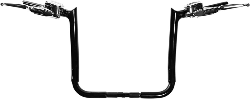 FAT Baggers INC. 1-1/2" EZ Install Pointed Top Handlebar - Black - 805014-B