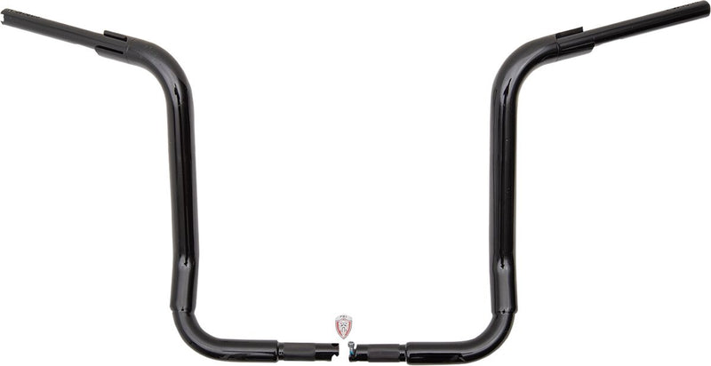 FAT Baggers INC. 1-1/2" EZ Install Rounded Top Handlebar - Black, Gloss - 803016-B