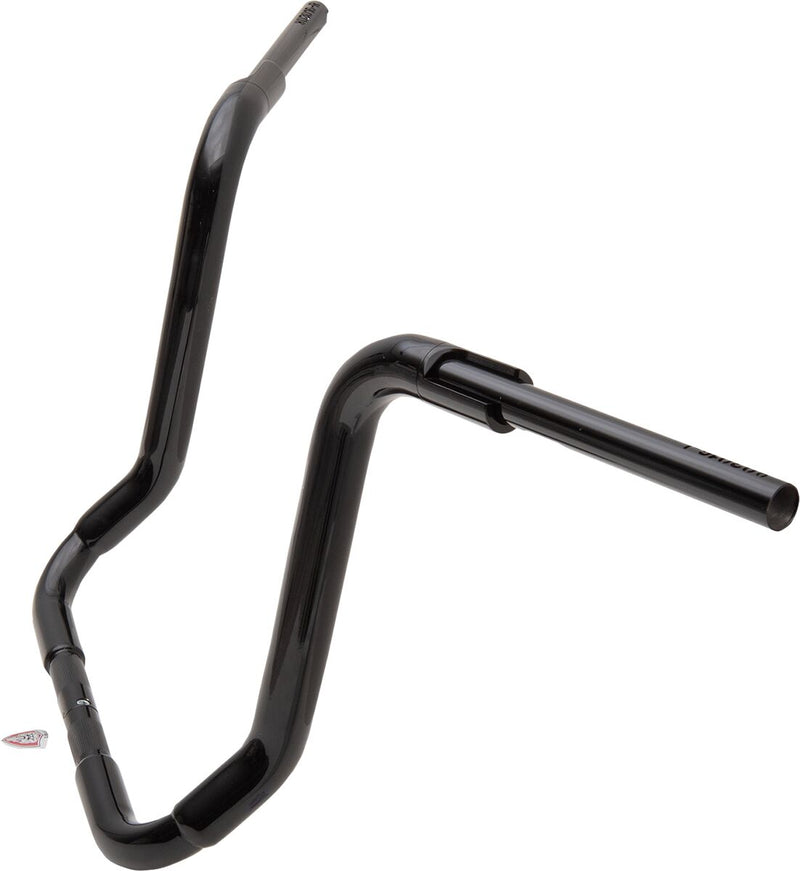 FAT Baggers INC. 1-1/2" EZ Install Rounded Top Handlebar - Black, Gloss - 803016-B