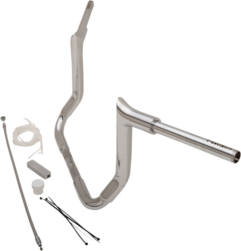 FAT Baggers INC. 1-1/2" EZ Install Pointed Top Handlebar Kit - Chrome - 809112