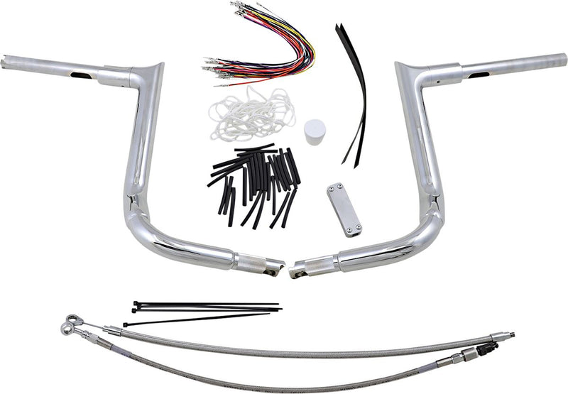 FAT Baggers INC. 1-1/2" EZ Install Pointed Top Handlebar Kit - Chrome - 809114